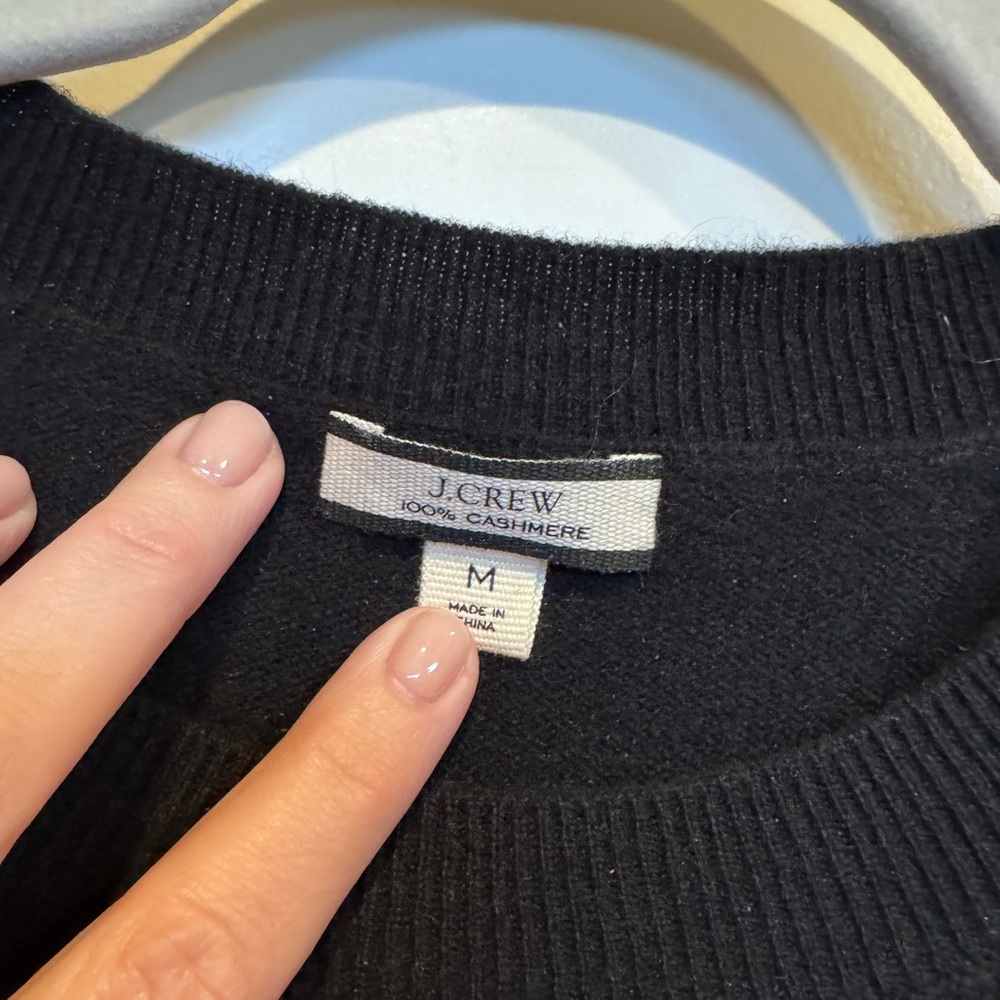 J. Crew Black Cashmere Sweater - Picture 2 of 4